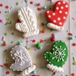 Набор имбирных пряников «Новогодние варежки» 