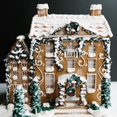 Пряничный домик большой «Снежная сказка» 