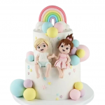 Торт для 2 детей с мишками T2DM0013110