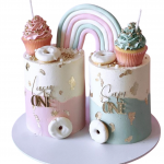 Торт для брата и сестры с двумя мишками TBSD0013111