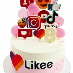 Торт Лайки и Тик Ток №2070