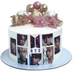 Торт с БТС на 15 лет №2171