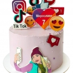 Торт Тик Ток, Инстаграм, Ютуб №2068