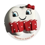 Торт в виде зубика для девочки №2951