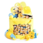 Желтый торт с Миньонами №2833