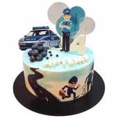 Полицейский торт на 4 года №2701