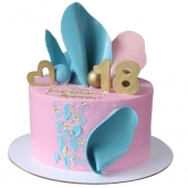 Торт с лепестками на 18 лет №2085