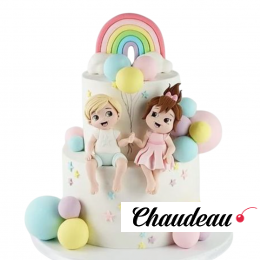 Торт для 2 детей с мишками T2DM0013110