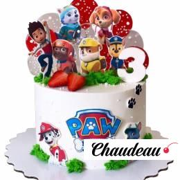 Белый торт Щенячий патруль №2350 Белый торт Щенячий патруль №2350
