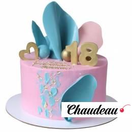 Торт с лепестками на 18 лет №2085