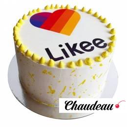 Торт с надписью Likee №1735