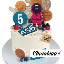 Торт с оформлением в виде Игра в кальмара №2342 Торт с оформлением в виде Игра в кальмара №2342