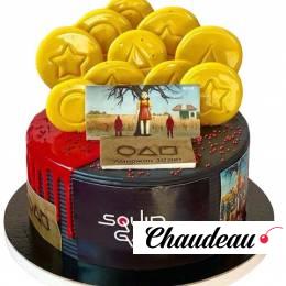 Торт Squid Game №2320 Торт Squid Game №2320