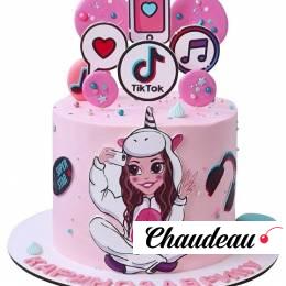Торт Тик Ток Девочка-единорог №2053