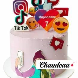 Торт Тик Ток, Инстаграм, Ютуб №2068