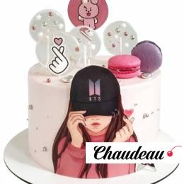 Торт в стиле BTS для девочки №2058