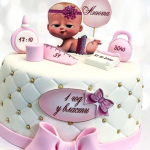 Торт "Один год у власти" (для малышки) TGUV013201 фото и оформление торта