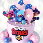 Торт Brawl Stars на девять лет TBSD013205 фото и оформление торта