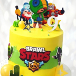 Именинный торт в стиле Brawl Stars ITSB013206 фото и оформление торта