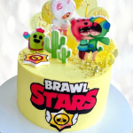 Торт со съедобной картинкой Brawl Stars TSSK013208 фото и оформление торта