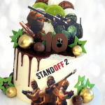 Торт Стандофф 2 с персонажами TS2P013218 фото и оформление торта