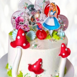 Одноярусный торт Alice in Wonderland OTAI013224 фото и оформление торта