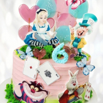 Алиса в стране чудес: торт на 6 лет ASCH013226 фото и оформление торта