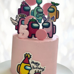 Торт с космонавтами Among Us на 5 лет TKAU013232 фото и оформление торта