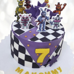 Торт Аниматроники на семь лет TASL013238 фото и оформление торта