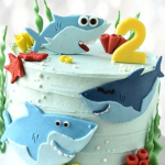 Торт Акуленок (Baby Shark) TAS0013249 фото и оформление торта