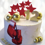 Спортивный торт боксеру (12 лет) STBL013261 фото и оформление торта