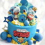 Торт Бравл Старс на 6 лет TBS60013275 фото и оформление торта