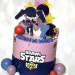 Бравл Старс торт на семь лет BSTS013276 фото и оформление торта