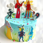 Торт Герои Бременских музыкантов TGBM013279 фото и оформление торта