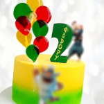 Праздничный торт на 2 годика PT2G013283 фото и оформление торта