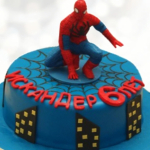 Торт в виде головы Спайдермена TVGS013297 фото и оформление торта
