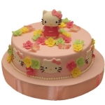 Торт Hello Kitty с жемчужными бусинами №695