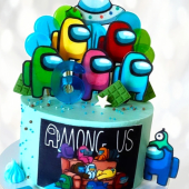 Among Us торт на 6 лет AUT6013233 фото и оформление торта