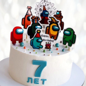 B-day торт Among Us BTAU013235 фото и оформление торта