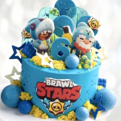 Торт Бравл Старс на 6 лет TBS60013275 фото и оформление торта