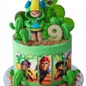 Торт Браво Старс зеленый №2383