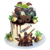 Торт Standoff 2 с картинками героев №2867