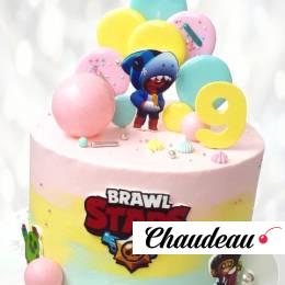 Торт Леон из Бравл Старс TLBS013204 фото и оформление торта