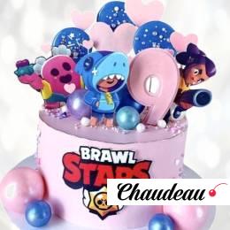 Торт Brawl Stars на девять лет TBSD013205 фото и оформление торта