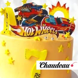 Желтый торт Хот Вилс ZHTH013212 фото и оформление торта