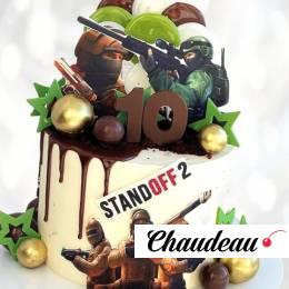 Торт Стандофф 2 с персонажами TS2P013218 фото и оформление торта