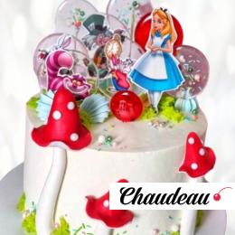 Одноярусный торт Alice in Wonderland OTAI013224 фото и оформление торта