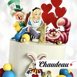 Торт на годик в стиле Алисы TGSA013225 фото и оформление торта