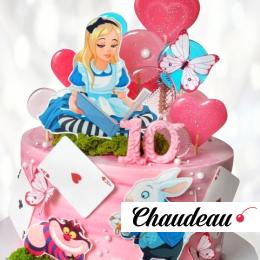 Торт Страна Чудес с декором на палочках TSCH013228 фото и оформление торта