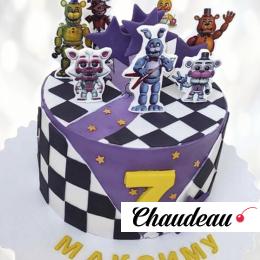 Торт Аниматроники на семь лет TASL013238 фото и оформление торта